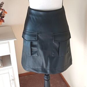 Vero Moda Faux Leather E-Girl Mini Skirt